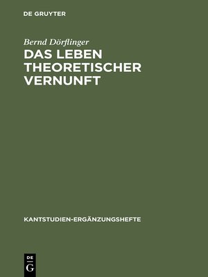 cover image of Das Leben theoretischer Vernunft